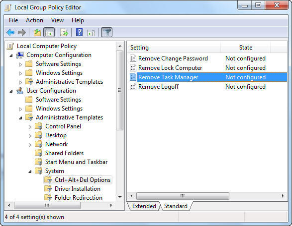 software to gain enable task manager