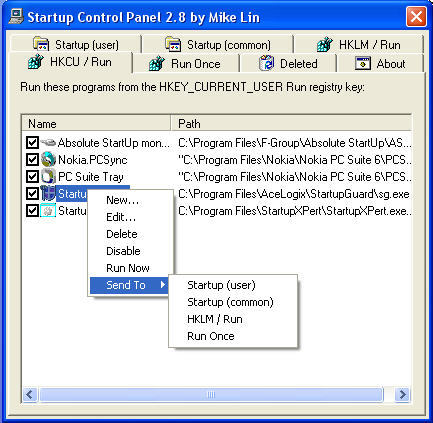 startup control panel 2.7 mike lin