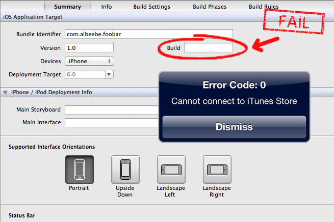store kit error cannot connect to itunes store