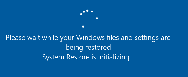 system restore takes forever