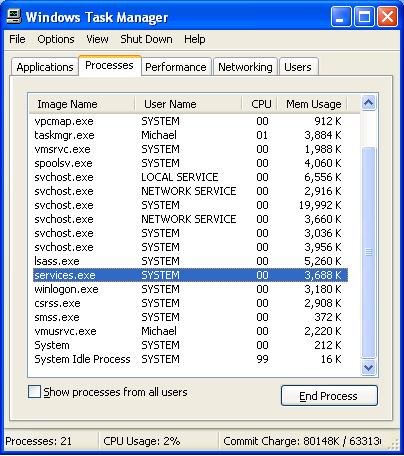 task manager services exe