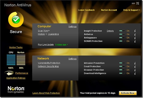 telechargement norton antivirus gratuit 2010
