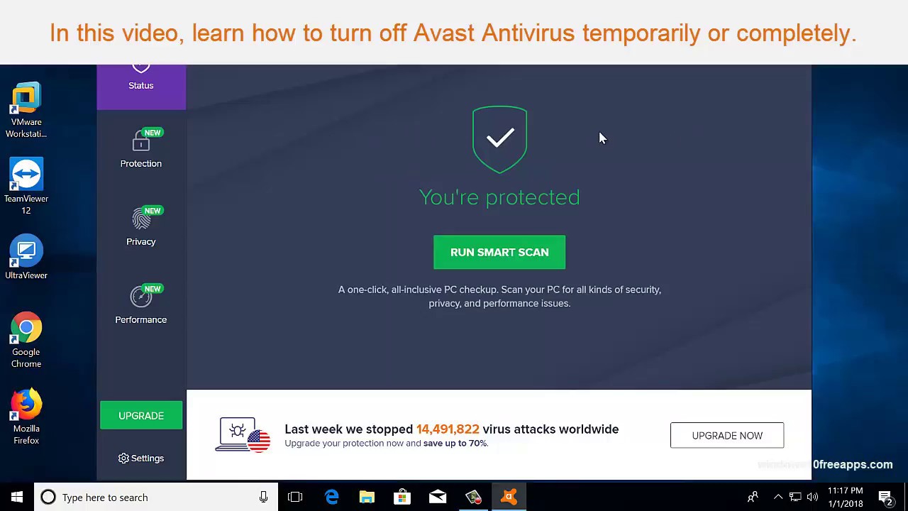 turn off anti-malware avast