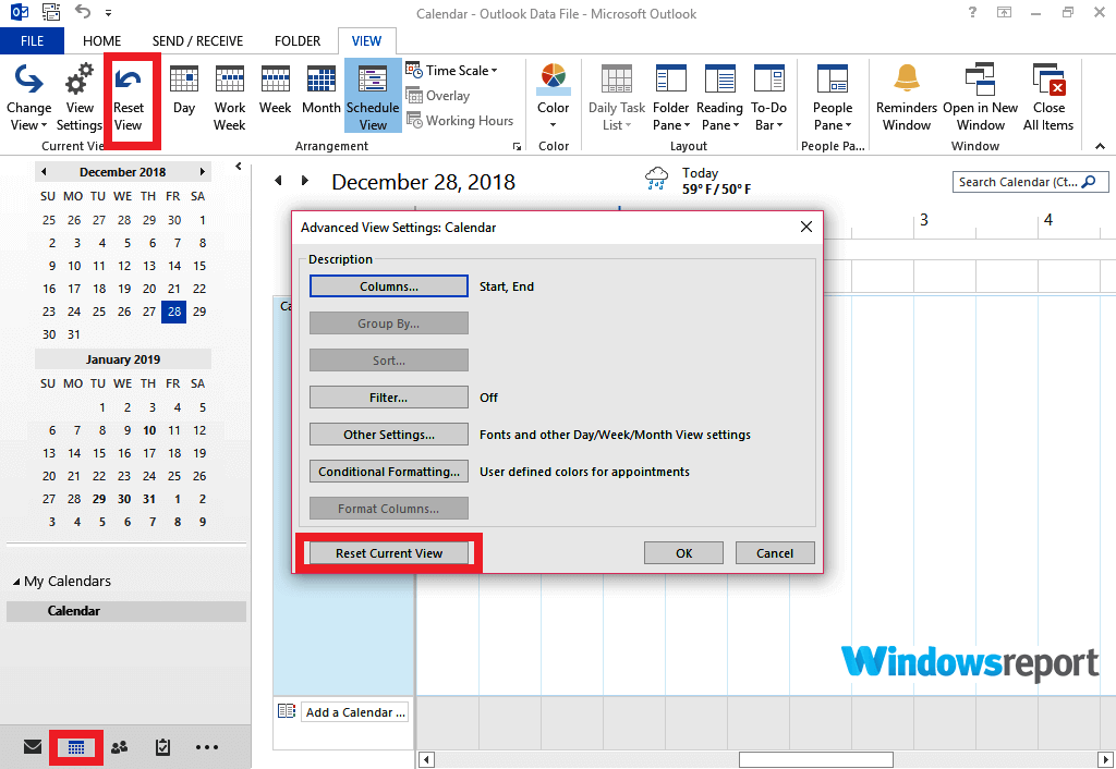 Impossible d'ouvrir les entrées d'horaire de travail dans Outlook 2010
