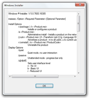 what is windows installer directory in windows xp