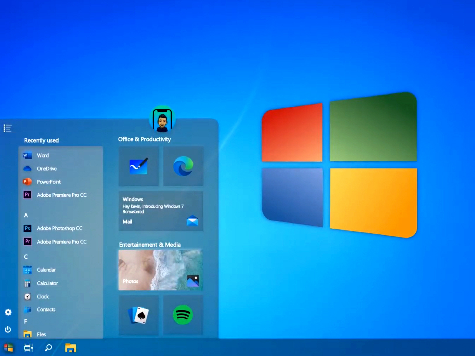 wat hedendaags in Windows 7
