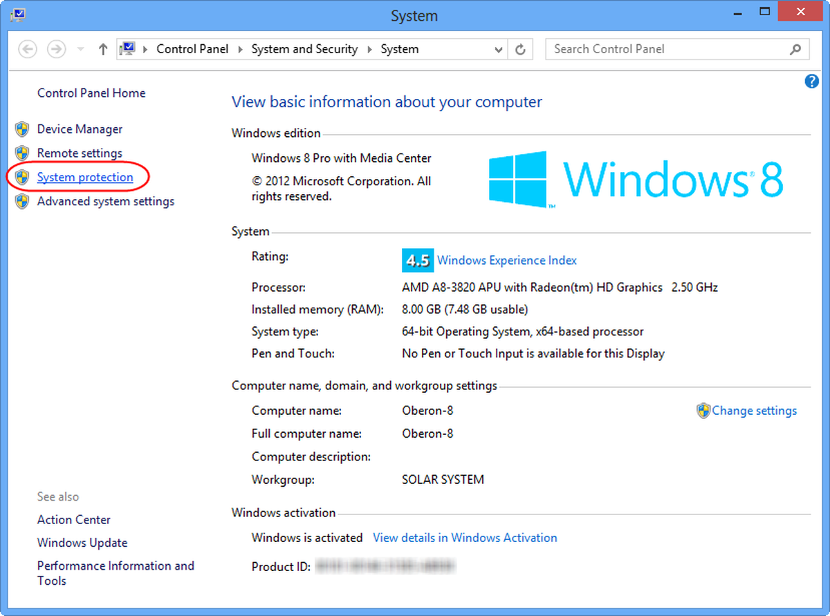 Windows 8-Lösung wiederherstellen