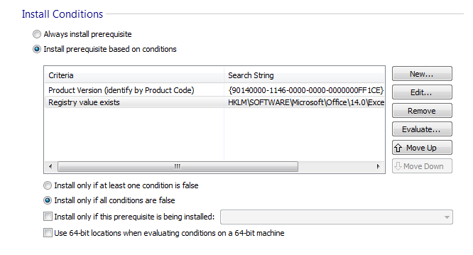 Windows Installer condition que la clé de registre Windows existe