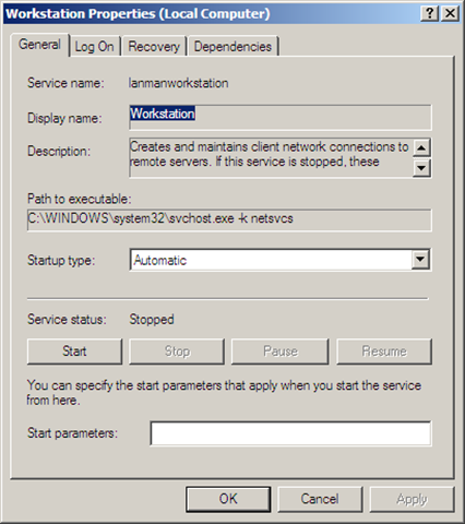 windows hosting server 2003 error 1222
