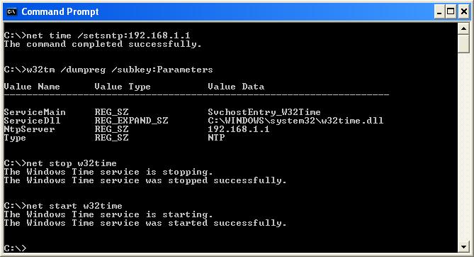 Windows Server 2002 w32time error