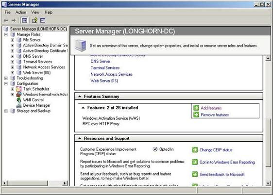 windows system resource manager overview