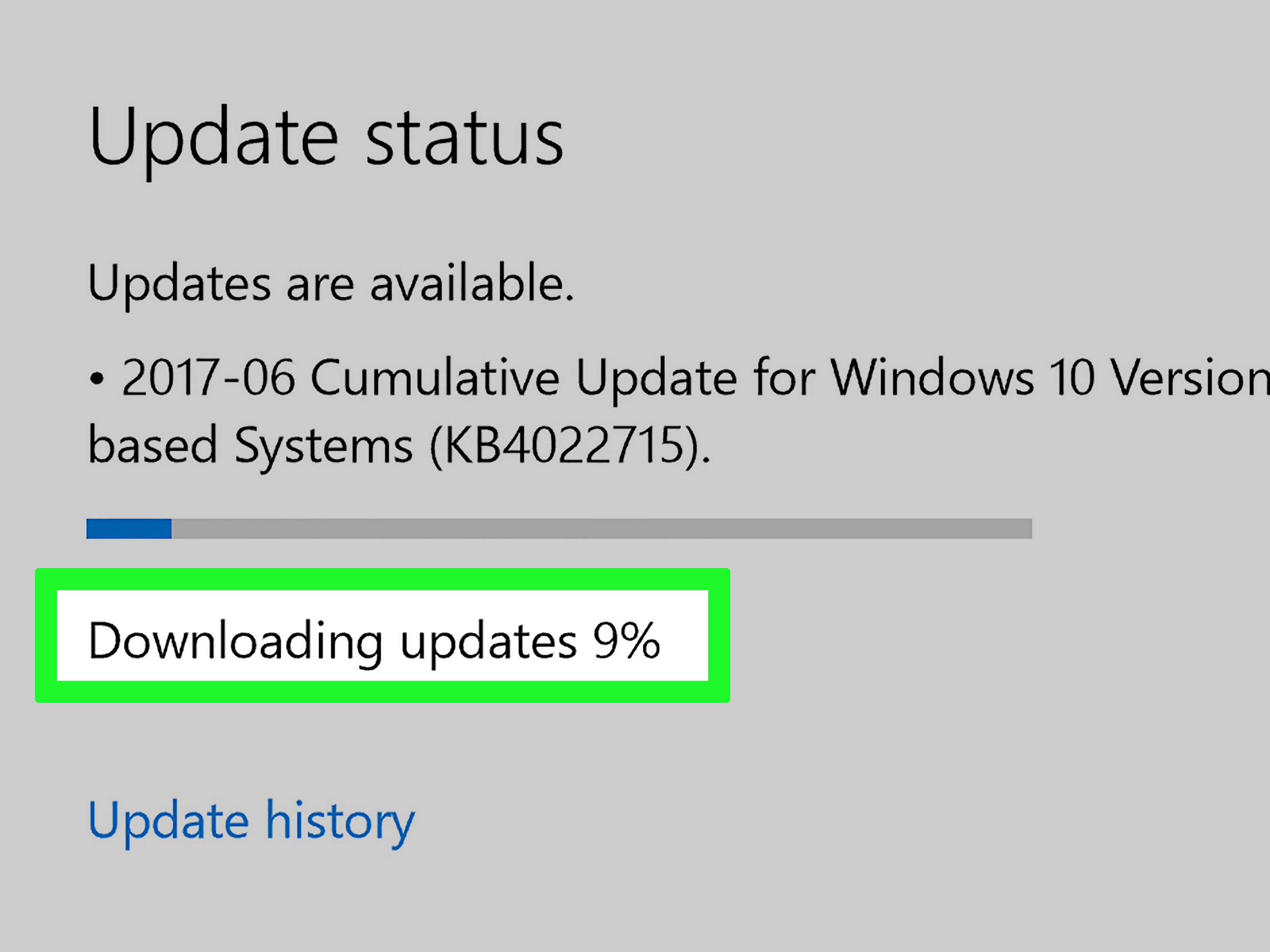 aktualizacja systemu Windows, ale przeglądarka internetowa