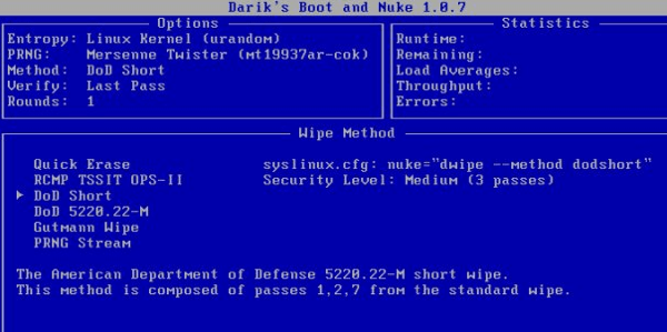 wipe hardrive boot disk