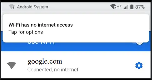 serveur Internet sans fil introuvable