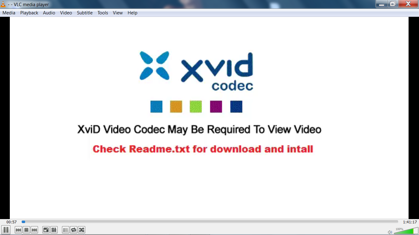 xvid codec imposta password